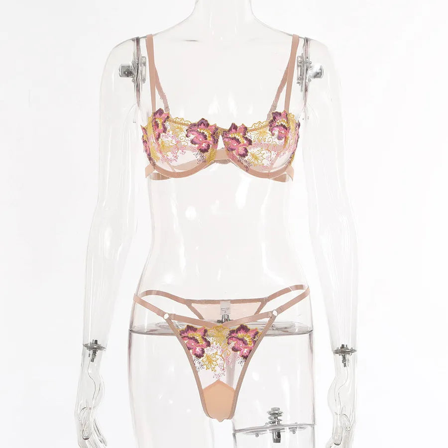 fashion contrast color popular new lace sexy lingerie suit boutique suit
