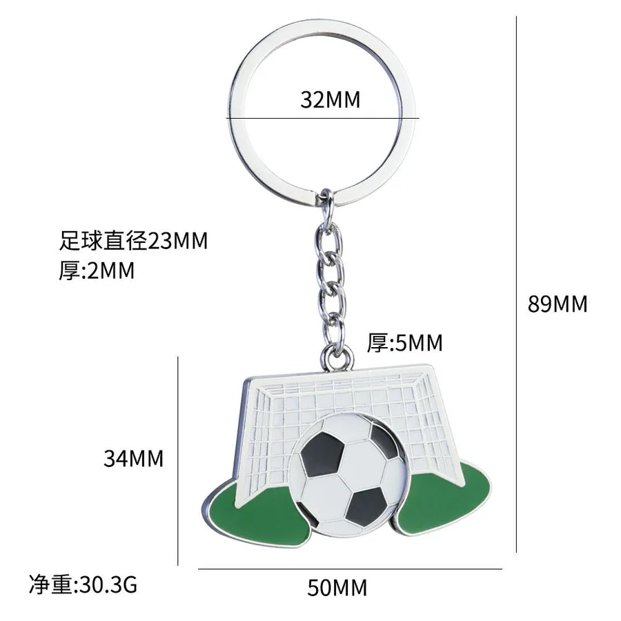 fashion football alloy unisex keychain 1 piece