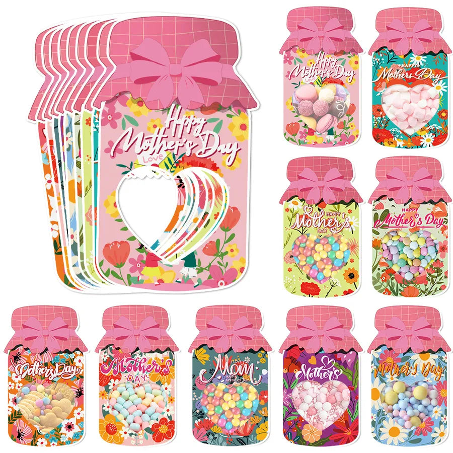Mother'S Day Cute Vocabulary Words/Name Multicolor Plastic Paper Party Gift Wrapping Supplies Party Supplies Gift Wrapping Supplies 1 Set