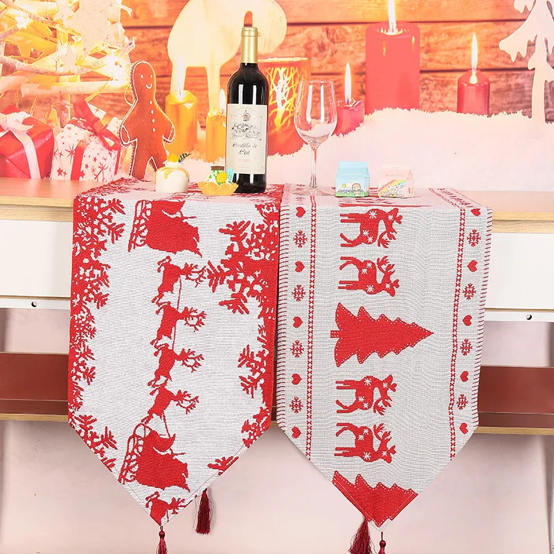 Christmas Fashion Elk Banquet tablecloth