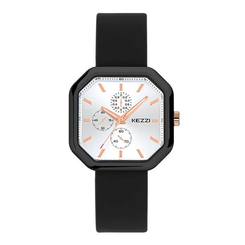 casual square buckle quartz men's watches