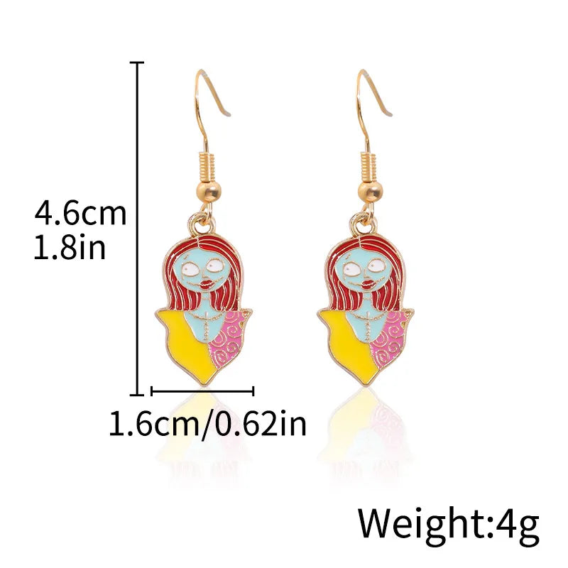 Halloween Ghost Devil Death Zombie Horror Pumpkin Skull Ear Cuff Alloy Geometric Pattern Unisex Original Design Jewelry Earring