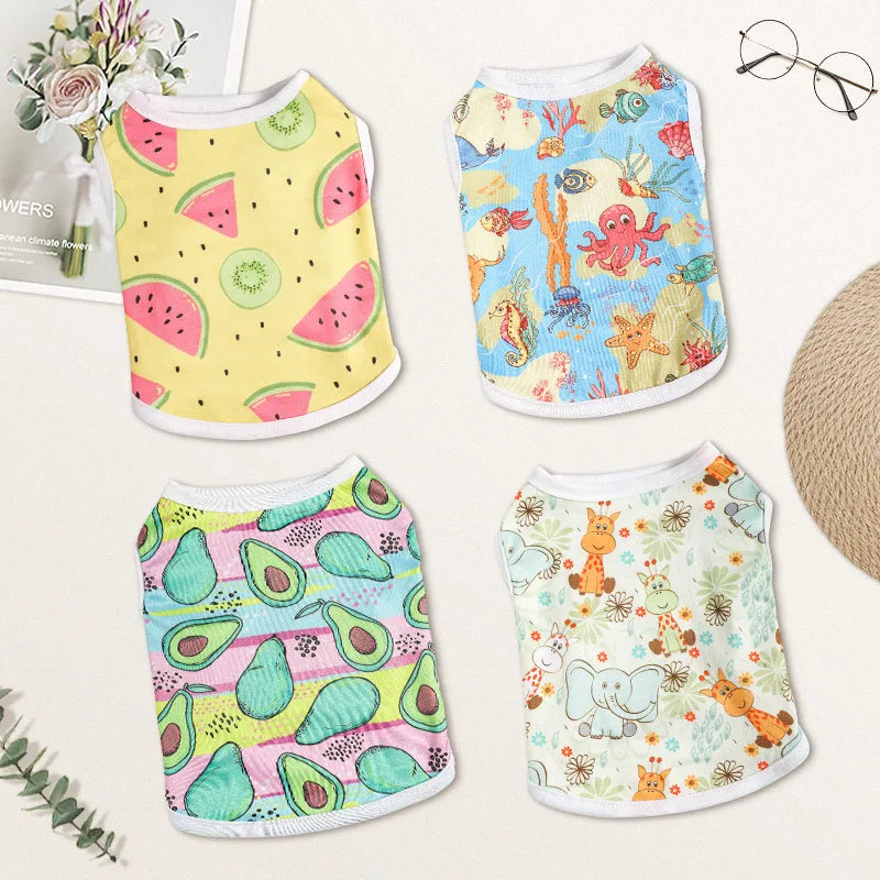 casual knit watermelon elephant pet clothing
