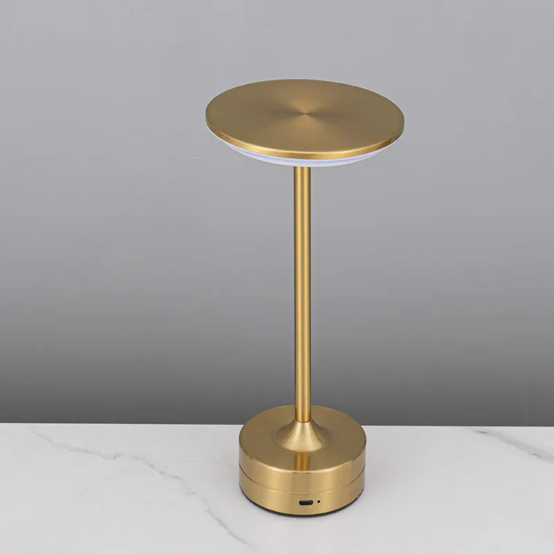 LED Touch Metal Table Lamp Hotel Restaurant Charging Lamps Decorative Retro Industrial Style Lighting for Home Office