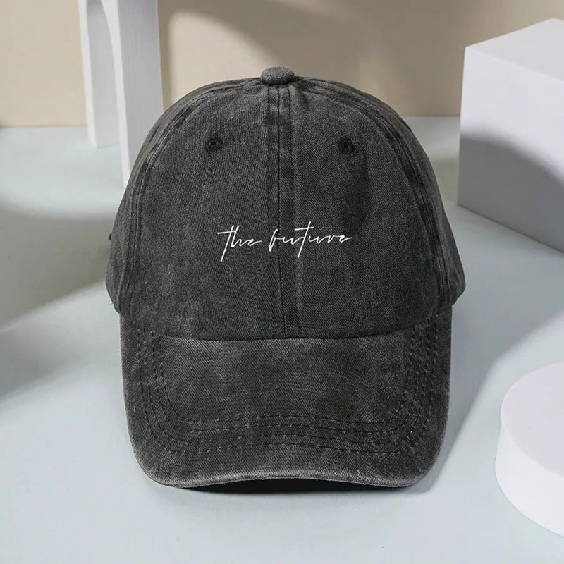 Unisex Retro Classic Style Letter Curved Eaves Baseball Cap