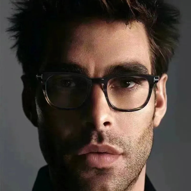business basic gradient color solid color ac round frame full frame glasses