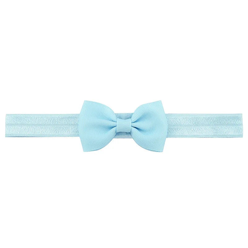 Explosive New Hairband Simple  Kidsren's Multi-color Optional Bow Rib Single Knot Headband  Hot Sale