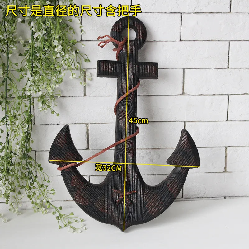 Detachable Handle Mediterranean Sailor Home Wall Hanging Steering Wheel Decor Bar Wall Background Wooden Crafts