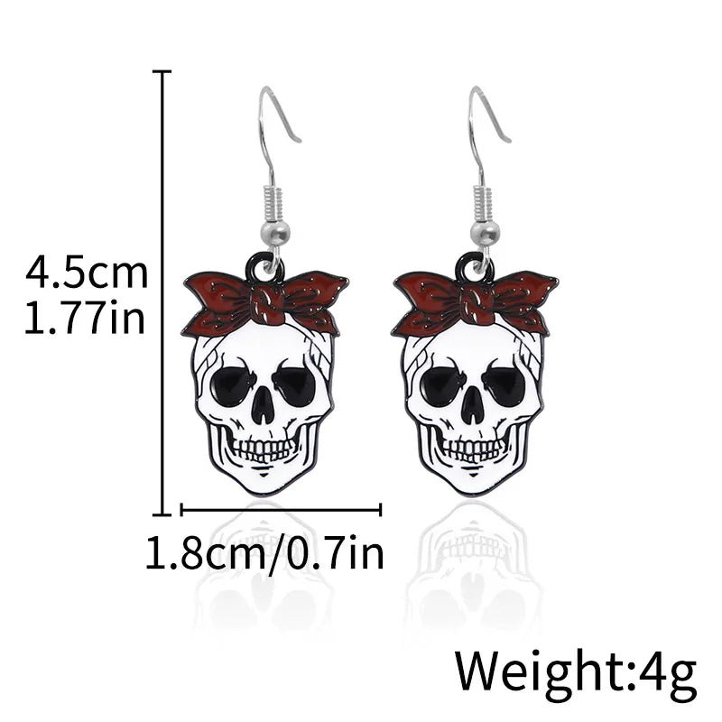 Halloween Ghost Devil Death Zombie Horror Pumpkin Skull Ear Cuff Alloy Geometric Pattern Unisex Original Design Jewelry Earring