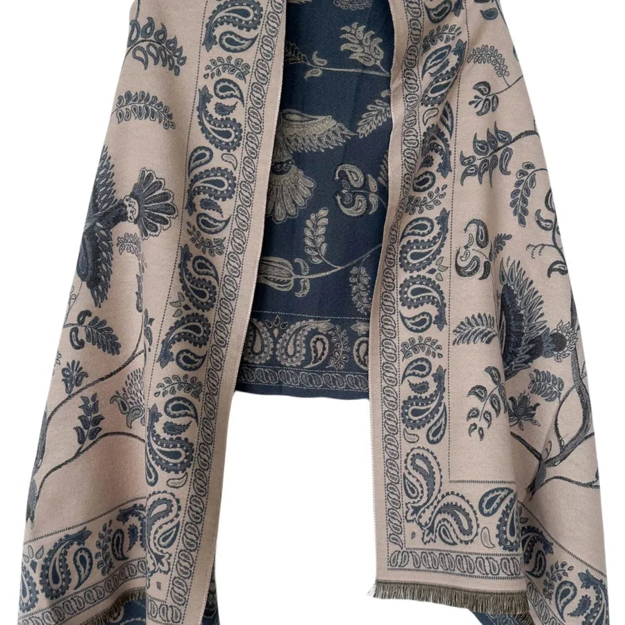 Women's Casual Plant Cashew Nuts Polyester Scarf