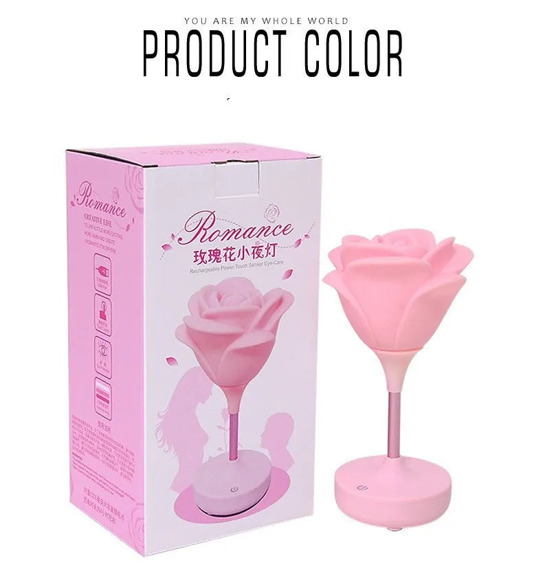 Romantic Flower ABS Silica Gel aluminum tube Lighting Accessories