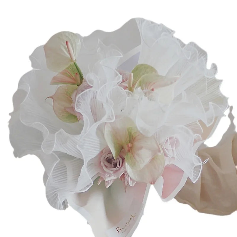 Elegant Sweet Pearl Gauze Date Festival Gift Wrapping Supplies Party Supplies Gift Wrapping Supplies 1 Roll