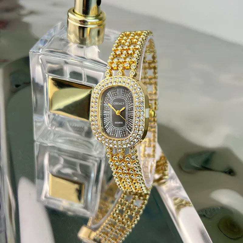 Simple Style Geometric Jewelry Buckle Quartz Women's Watches