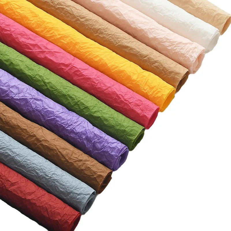 Romantic Solid Color Kraft Paper Daily Date Korean Floral Wrapping Paper Party Supplies Gift Wrapping Supplies 1 Pack of 5 Sheets