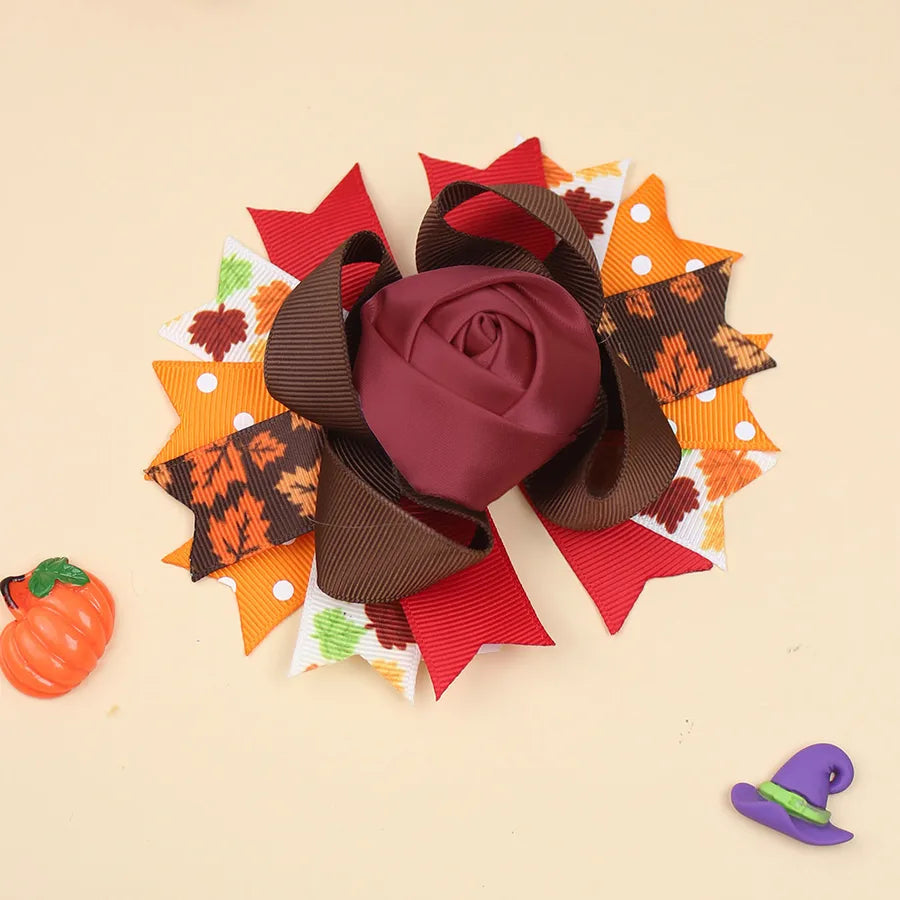 Halloween Pumpkin Skeleton Bat Hair Clip Cartoon Night Horror Movie Hair Accessories For Children