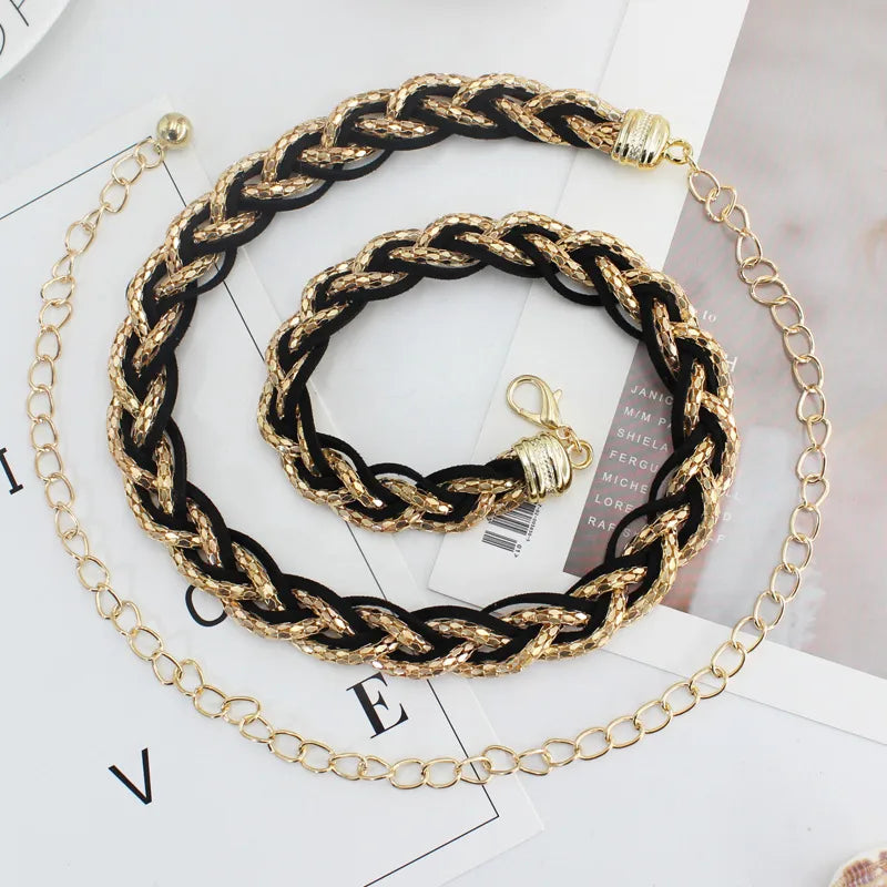 lady imitation pearl alloy beaded plating women's corset belts 1 piece