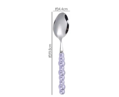 baroque style solid color stainless steel tableware 1 piece 1 set