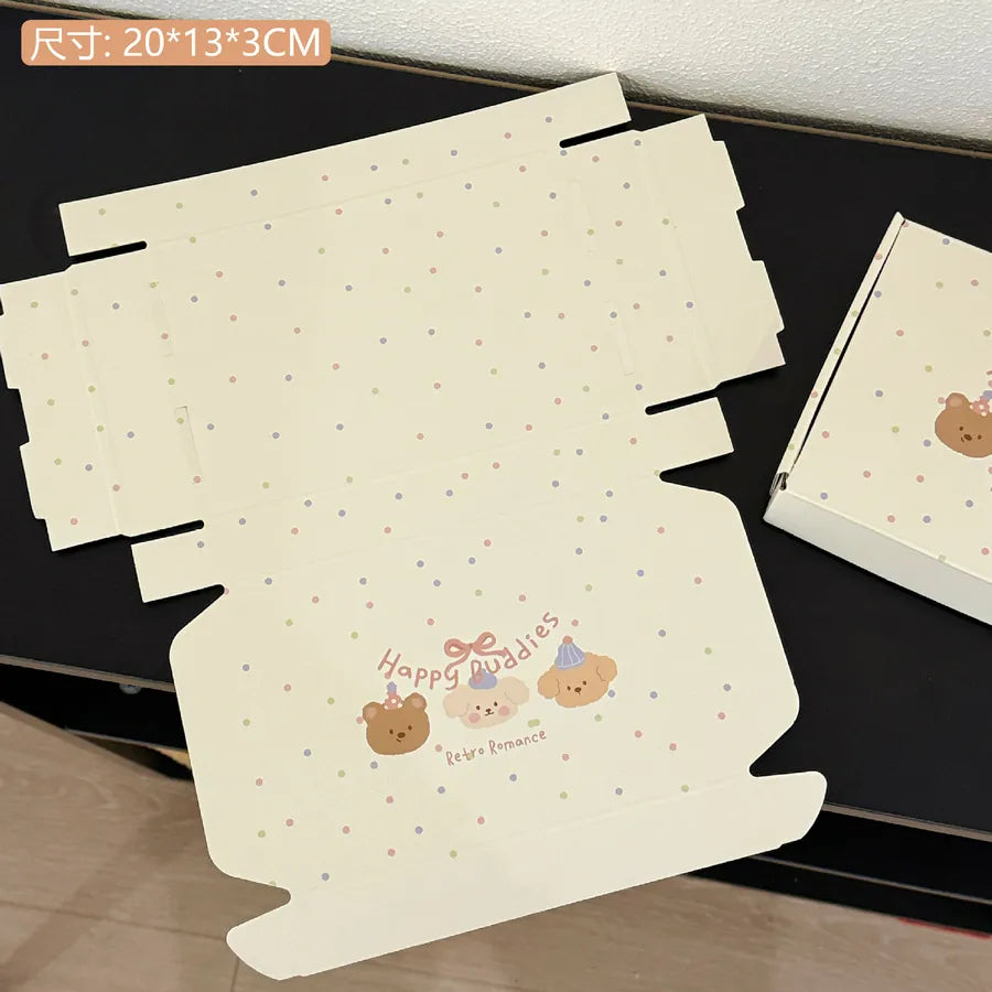 5 PCS/Package Paper Card Cute Party Birthday Animal Cartoon Multicolor Box