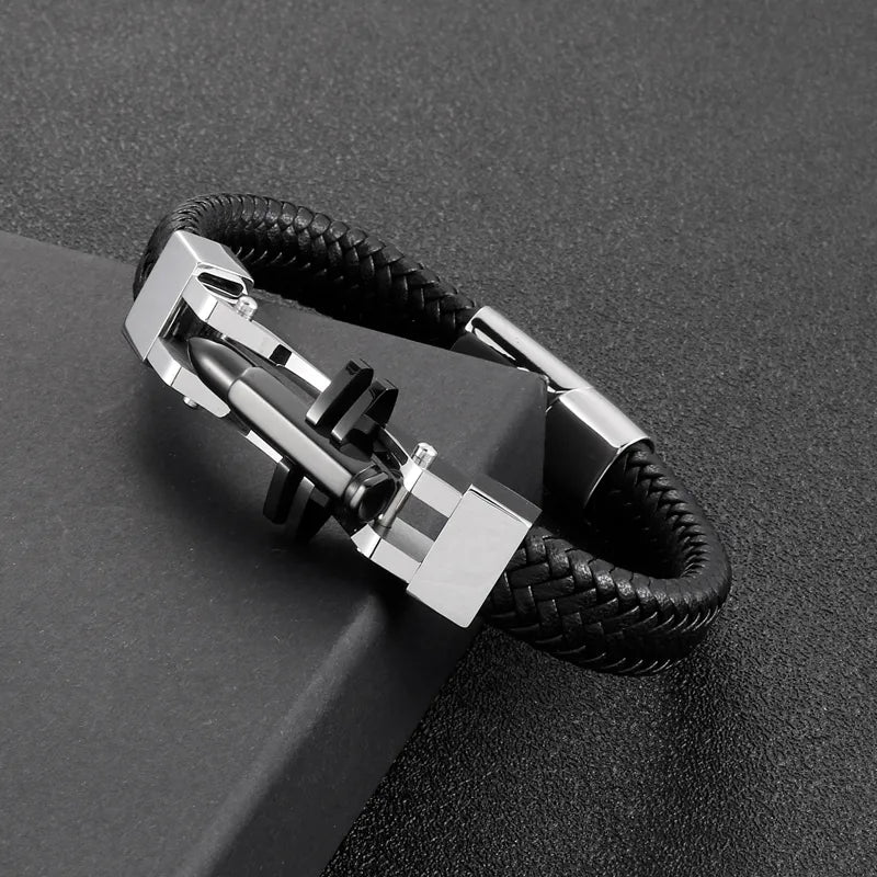 wholesale hip-hop solid color stainless steel bracelets