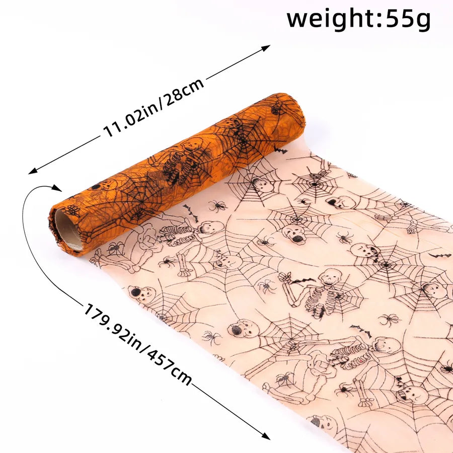 Halloween Bat Spider Web Decorative Net Tablecloth Table Flag Party Decoration Polyester Fiber Nordic Style Other Print
