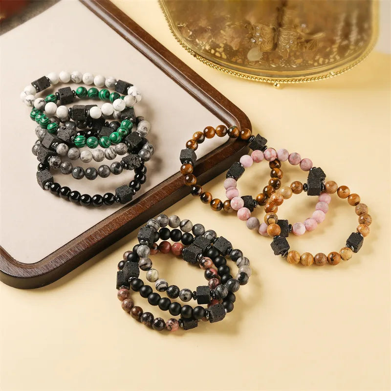 Elegant Lady  Geometric natural stone Bracelets In Bulk