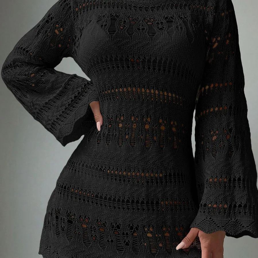 Women's Solid Color Elegant Beach Cover Ups