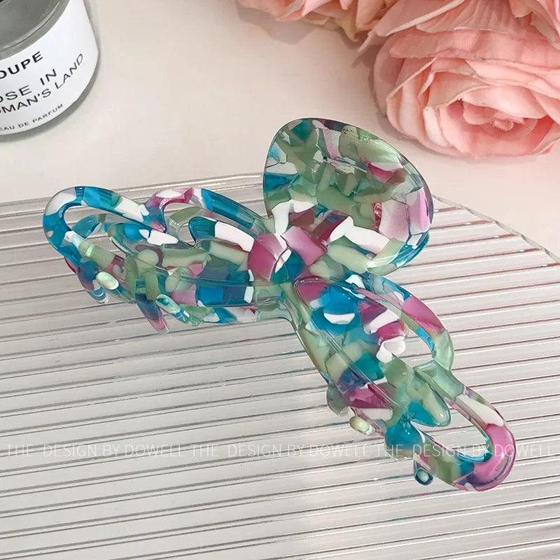 Dove Acetate Large Shark Clip Retro Hair Accessories For Women Elegant Hair Tail Clip Stylish Hair Decorations