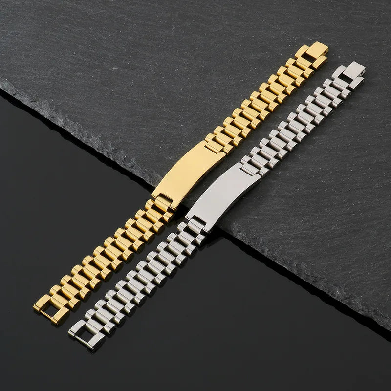 Elegant Simple Style Streetwear Geometric 304 Stainless Steel Bracelets 1 Piece