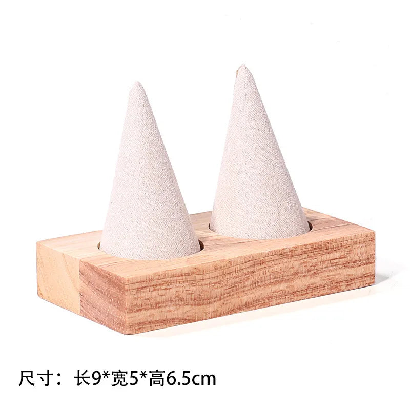 1 Piece solid wood Flannel Cute Modern Style Geometric Jewelry Display