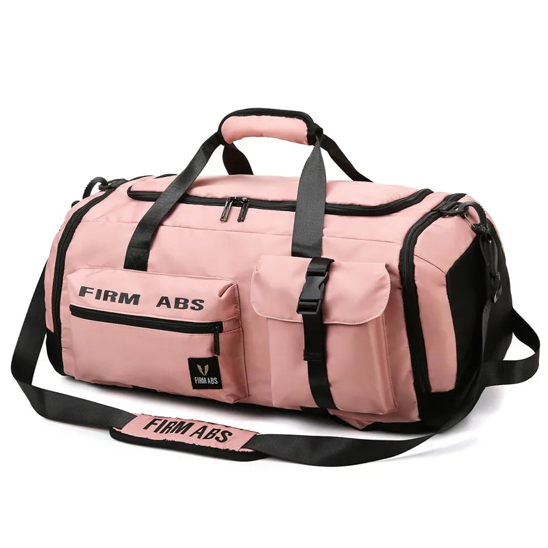 New Large Capacity Letter Travel Backpack Multi-purpose Portable Dry and Wet Separate Shoes Luggage Bag Oxford Cloth Fitness Bag