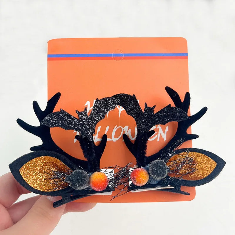 Halloween Hair Accessories Skull Clip Masquerade Duckbill Clip Devil Pumpkin Holiday Headwear Wholesale