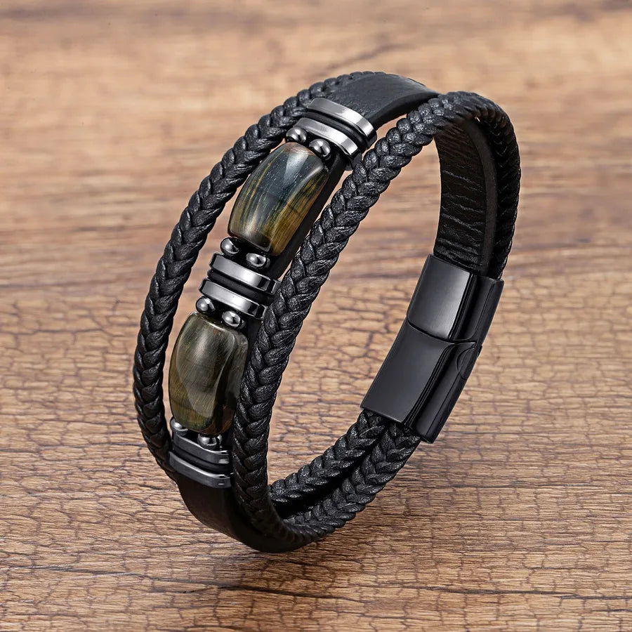 Casual Geometric 316 Stainless Steel  Men'S Bracelets