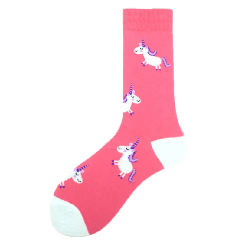 men's casual geometric cotton crew socks a pair