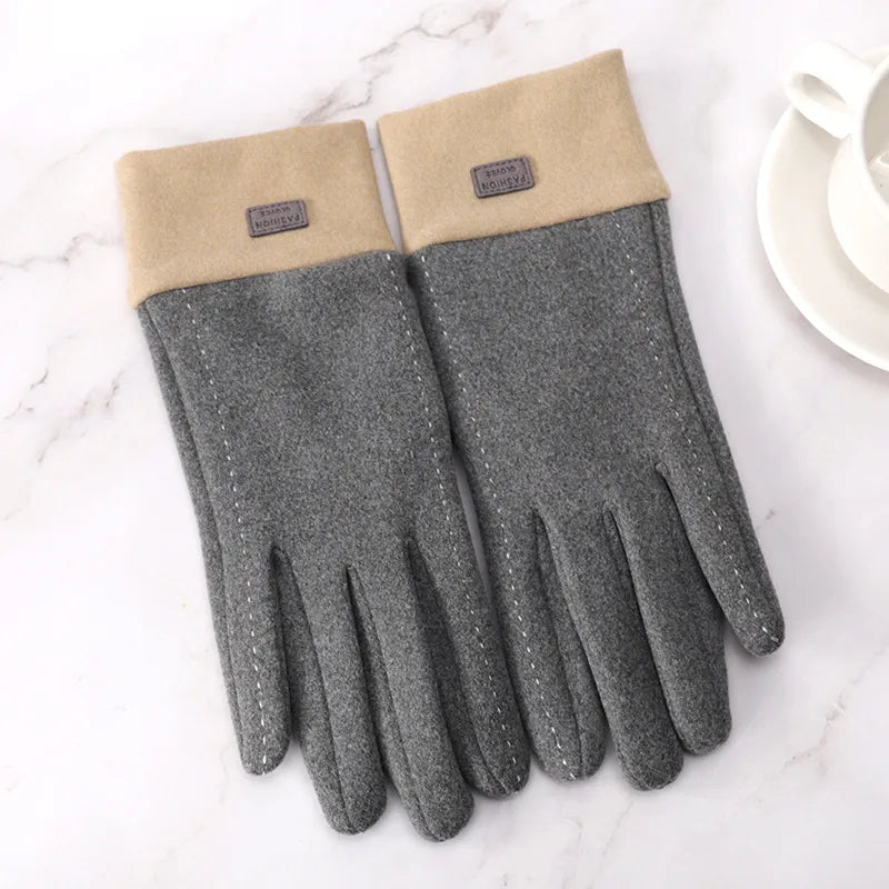 Women's Sweet Simple Style Color Block Gloves