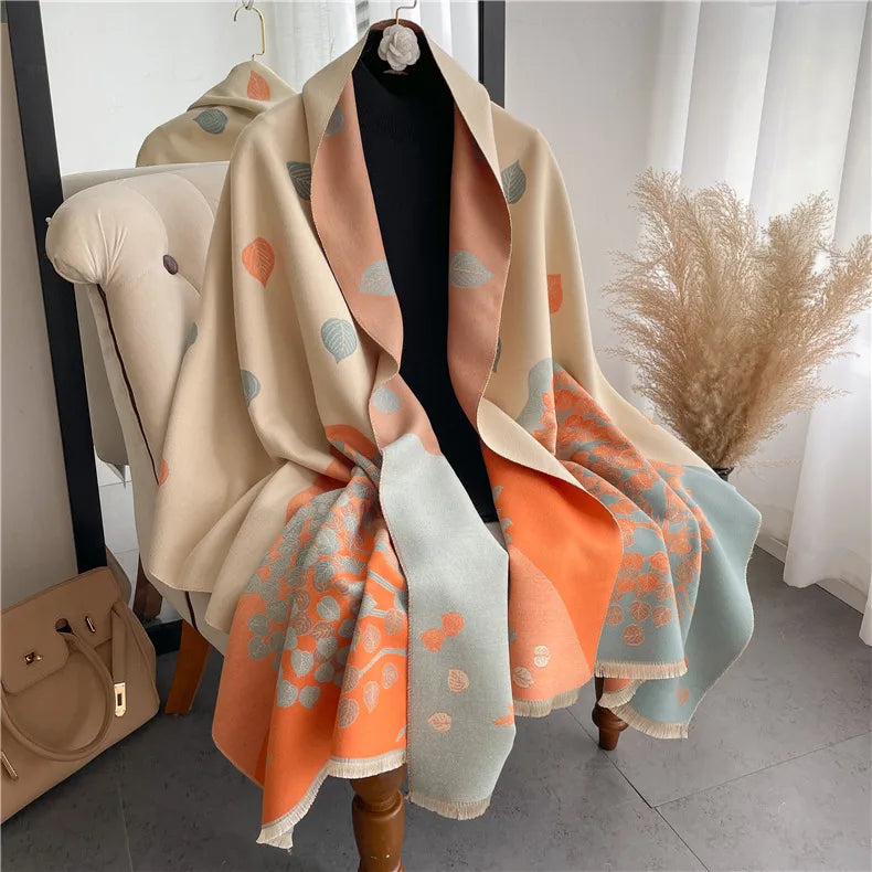 Women's Simple Style Classic Style Color Block Imitation cashmere Polyester Scarf
