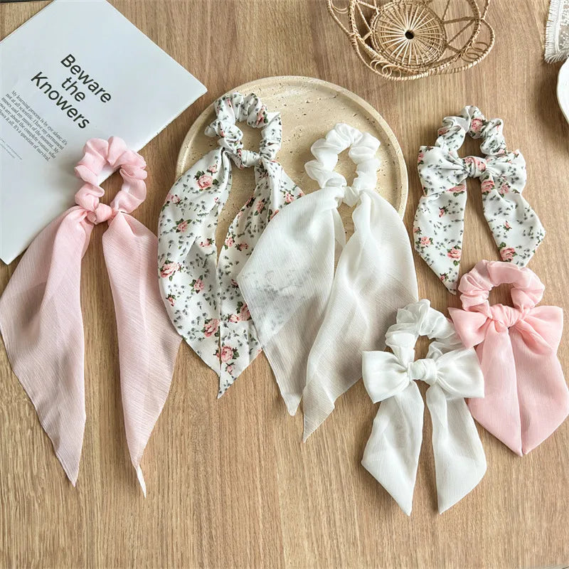 Elegant Sweet Simple Style Women's Flower Cloth Hair Tie