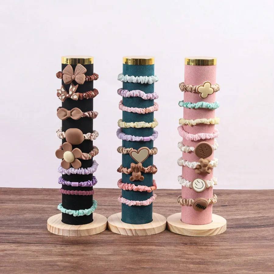 Head Rope Hair Ring Storage Rack Vertical Bracelet Bracelet Jewelry Counter Display Props Cylindrical Jewelry Rack  Hair