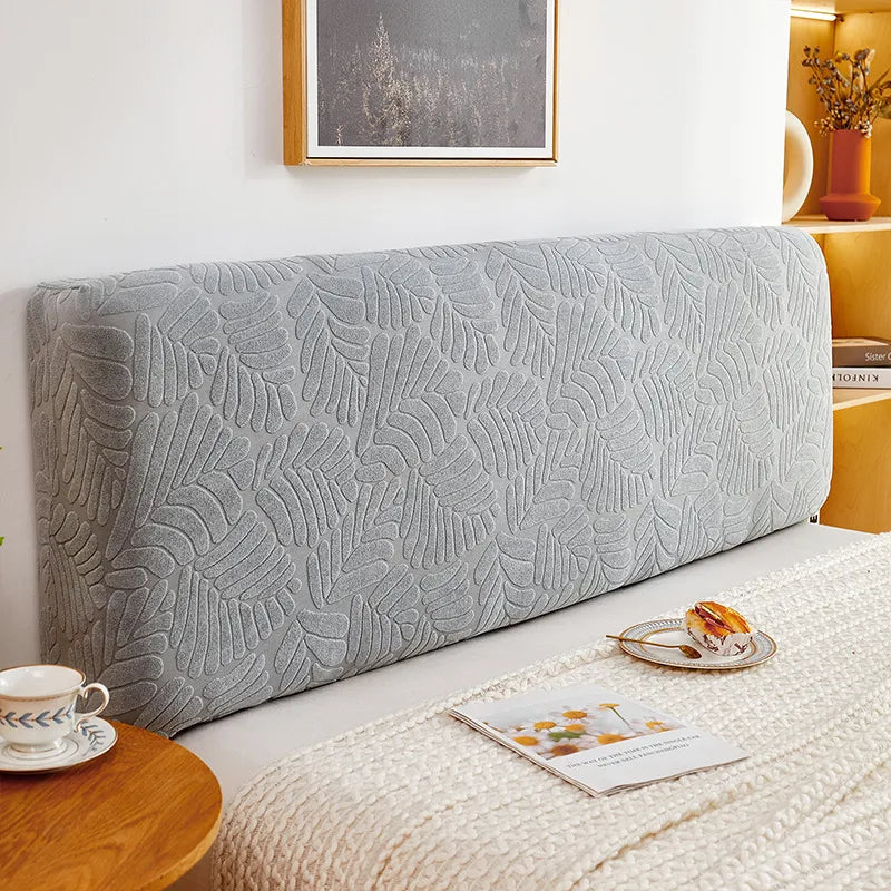 Nordic all-inclusive bed head cover dustproof elastic jacquard bedside cover sofa backrest 1.5m 1.8m protective cover