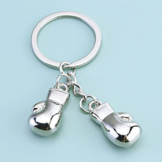 Men's Fitness Boxing Key Chain Customization Boxing Glove Key Pendants Metal Beat Glove Sports Small Gift