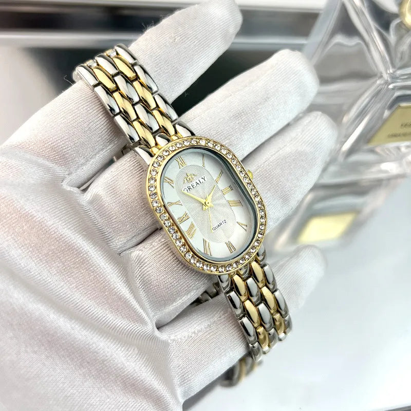 Simple Style Geometric Jewelry Buckle Quartz Women's Watches