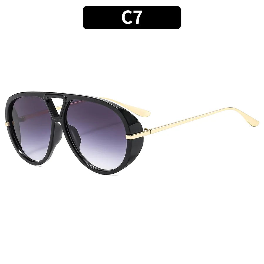 Casual Solid Color Ac toad glasses Full Frame Women's Sunglasses
