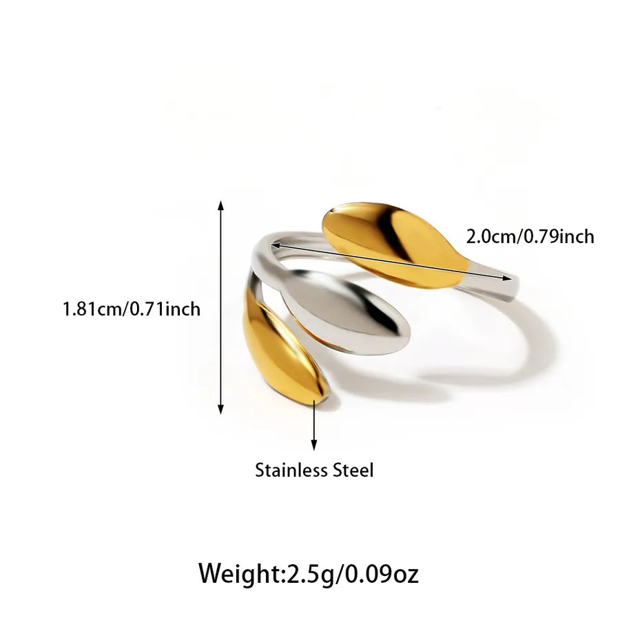 Wholesale Jewelry Casual Starfish Heart Shape Flower 304 Stainless Steel Open Rings