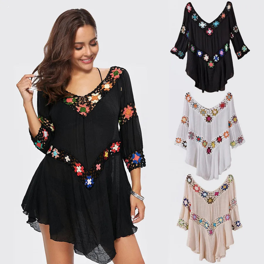 Women's Solid Color Vacation Simple Style Cover Ups