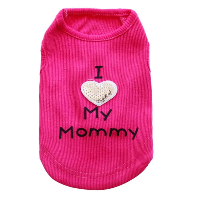 Casual Thread Letter Pet Clothing