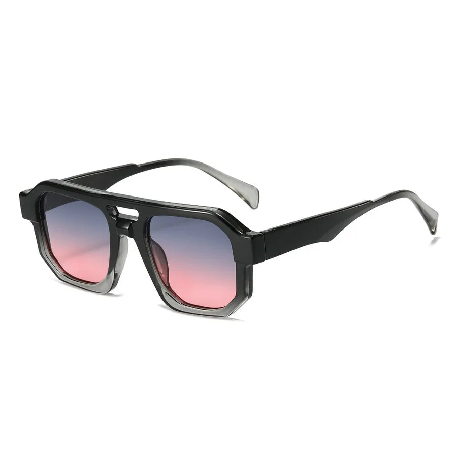 Casual Basic Simple Style Geometric Pc Square Full Frame Men's Sunglasses