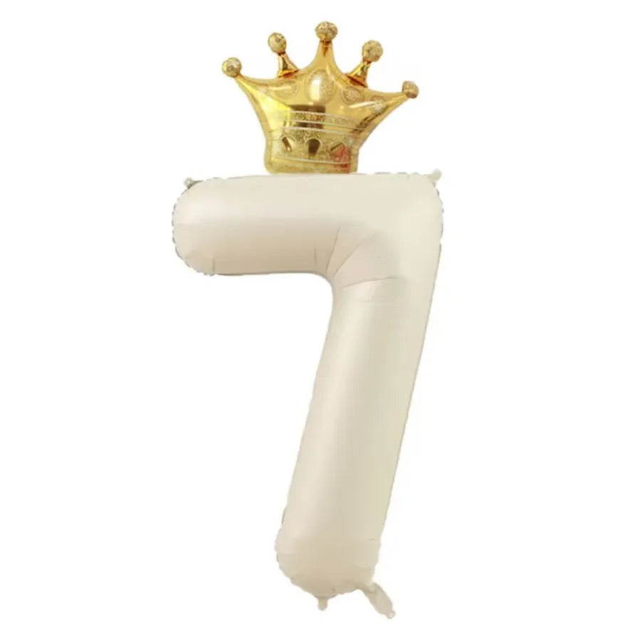 cute sweet number aluminum film birthday balloons