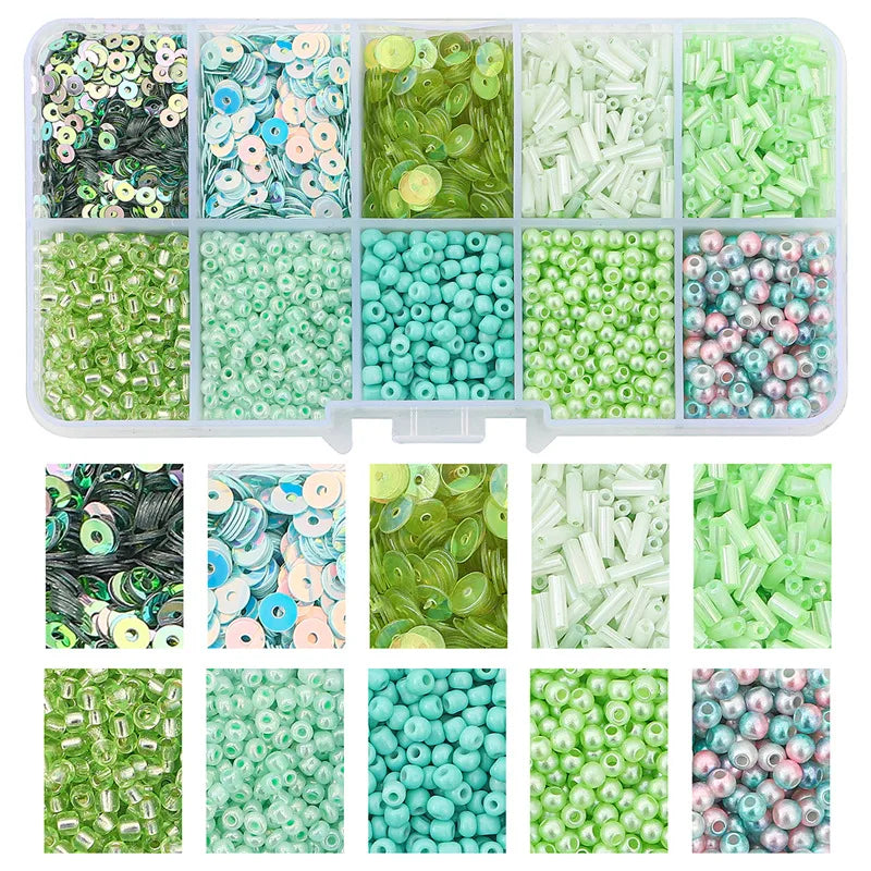 Bead Sequins Imitation Pearl Material Package Handmade Diy Beaded Bracelet Accessories Ornament Accessories Amazon Hot