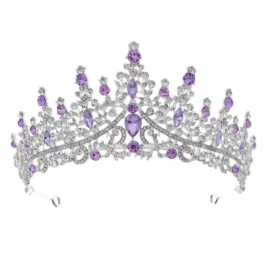 new retro luxury full diamond alloy crown wedding dress wholesale nihaodropshipping