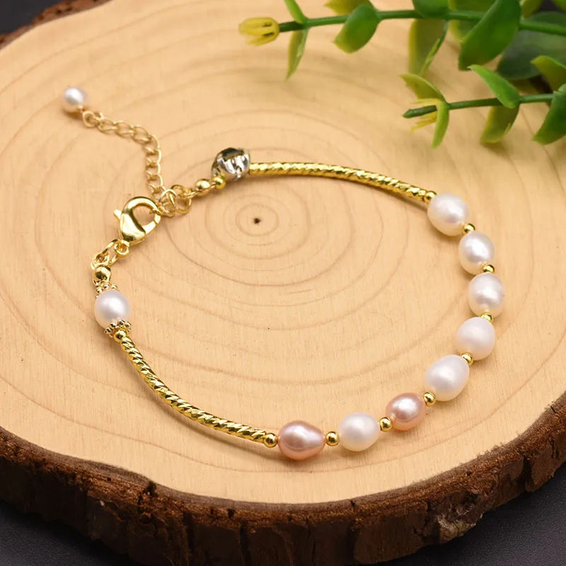 retro oval flower pearl inlay turquoise bracelets
