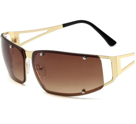 Hawaiian Punk Street Geometric Ac Special-Shaped Mirror Full Frame Women's Sunglasses